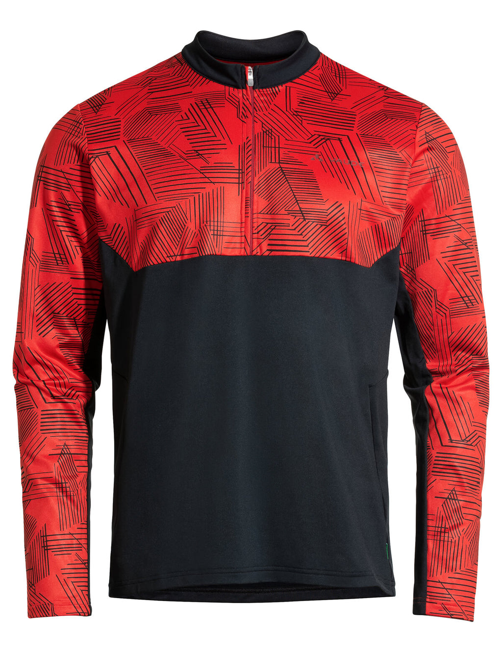 Men's Virt QZip LS T-Shirt - mars red
