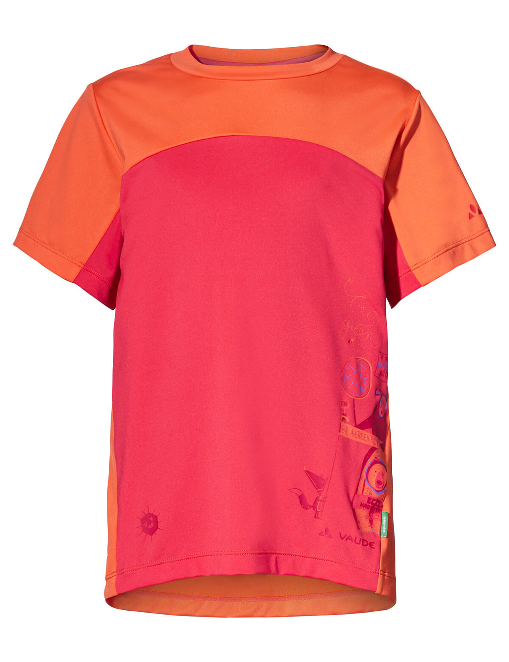 Kids Solaro T-Shirt II - bright pink/orange