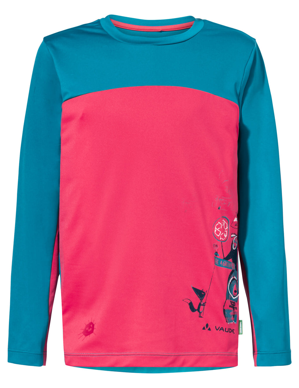 Kids Solaro LS T-Shirt II - bright pink/arctic