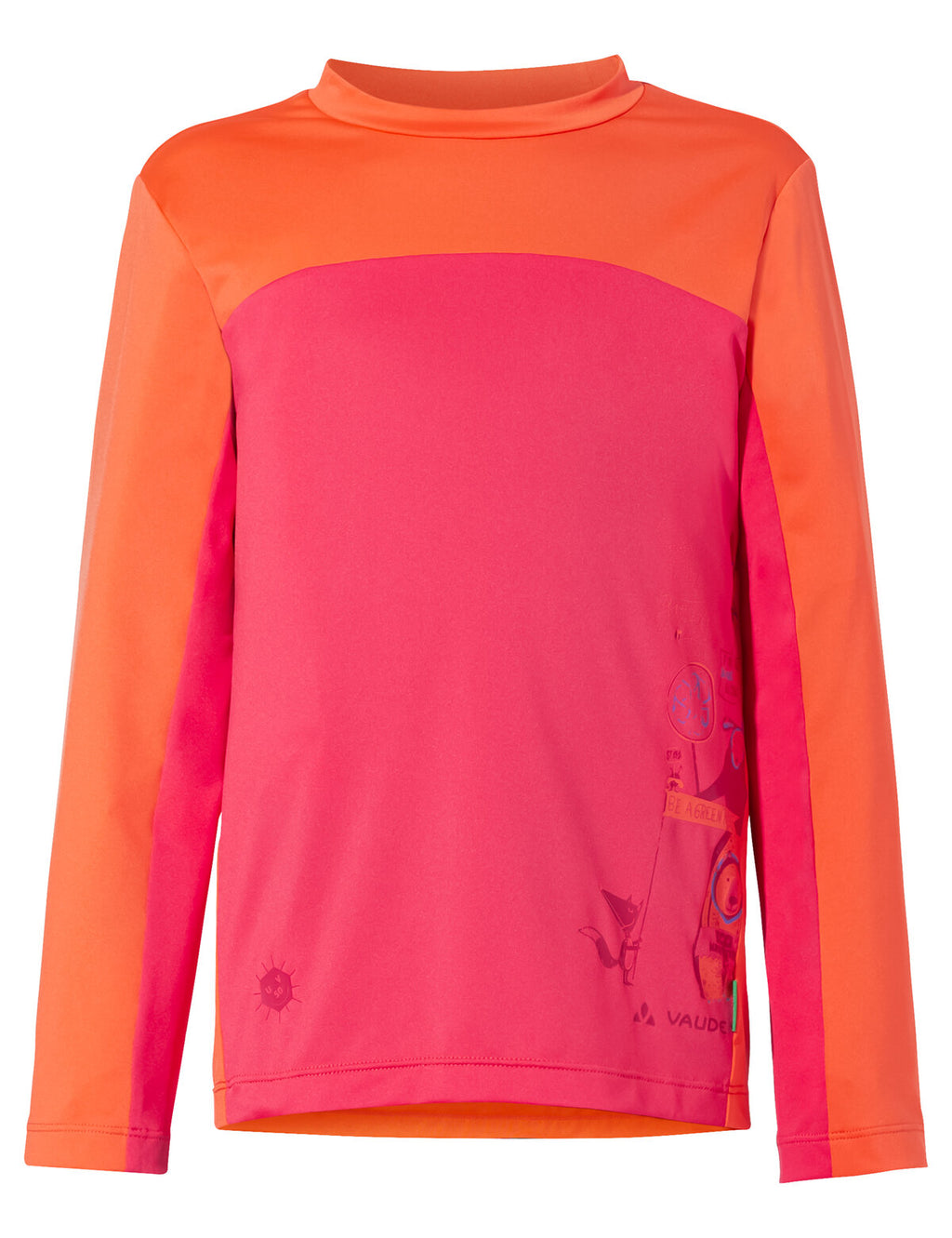 Kids Solaro LS T-Shirt II - bright pink/orange