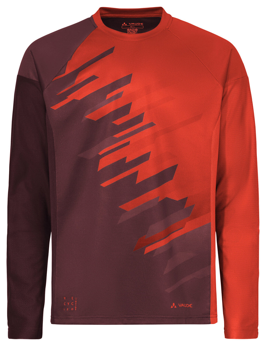 Men's Moab LS T-Shirt VI - glowing red/black