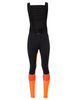 Men's Kuro Warm Bib Tights - neon orange
