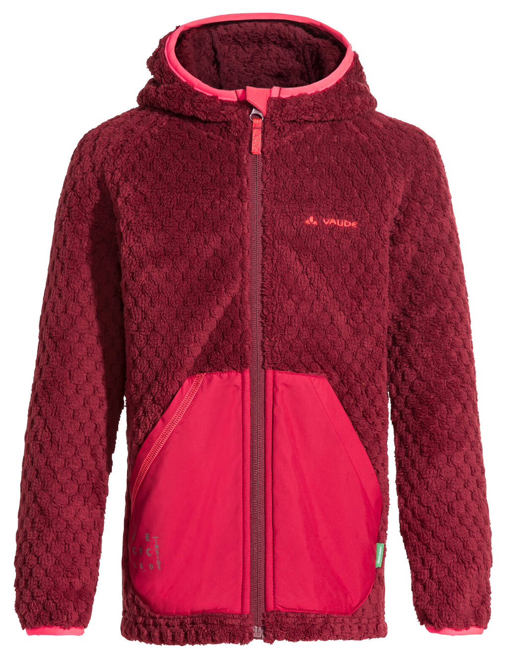 Kids Manukau Fleece Jacket - salsa