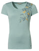 Women's Skomer Print T-Shirt II - frozen leaf