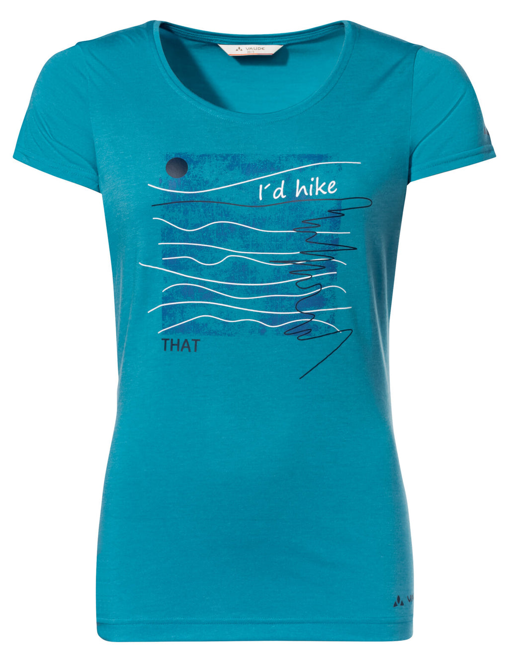 Women's Skomer Print T-Shirt II - arctic blue