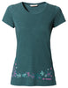 Women's Skomer Print T-Shirt II - mallard green