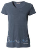 Women's Skomer Print T-Shirt II - dark sea/dark sea