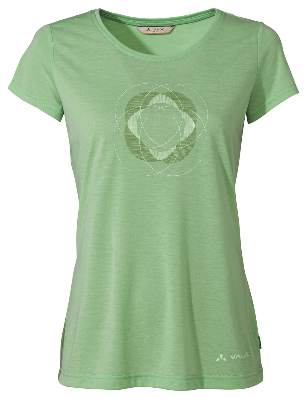 Women's Skomer Print T-Shirt II - aloe vera uni
