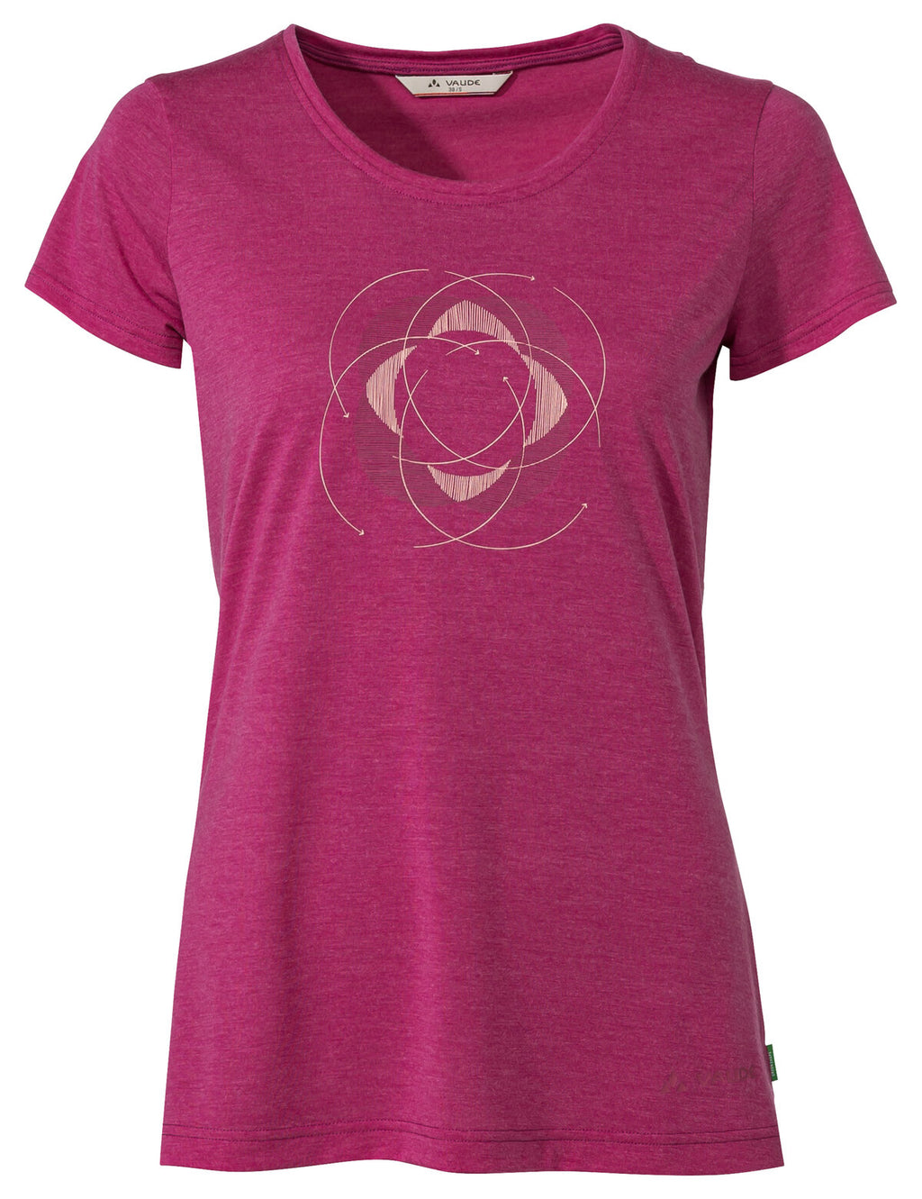Women's Skomer Print T-Shirt II - rich pink