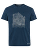 Men's Tekoa Wool T-Shirt - dark sea/white