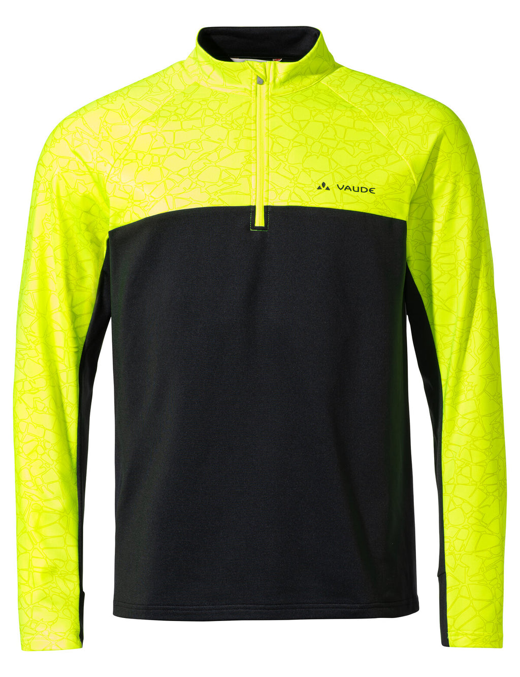 Men's Virt QZip LS Shirt II - neon yellow
