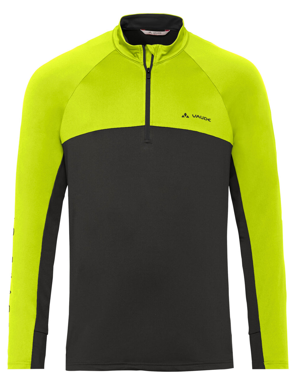 Men's Virt QZip LS Shirt II - neon yellow/black