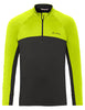 Men's Virt QZip LS Shirt II - neon yellow/black