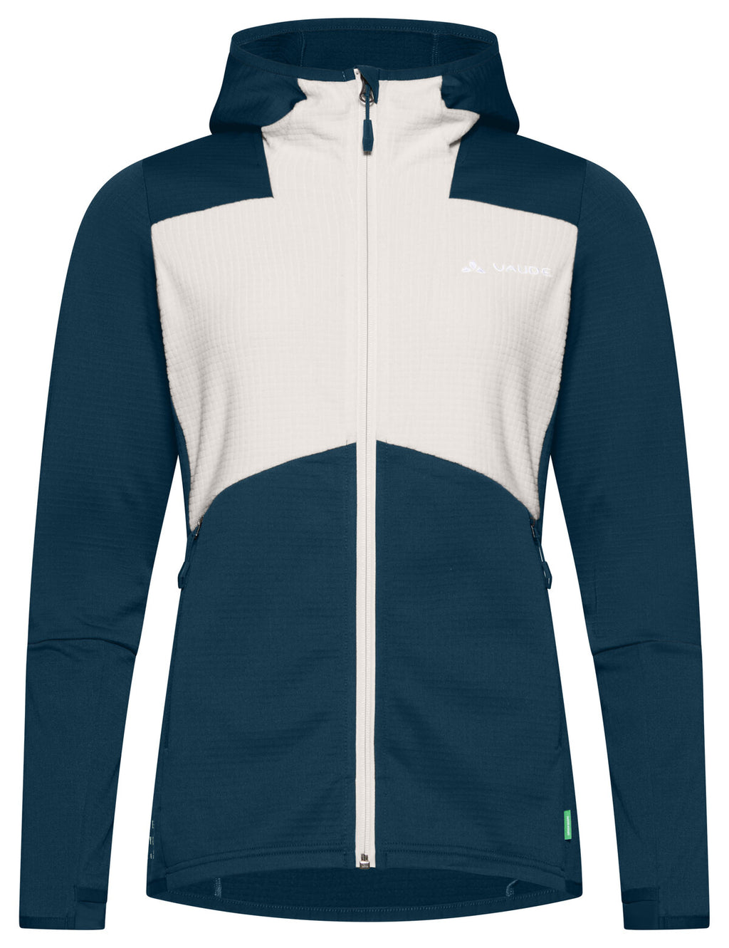 Women's Monviso Hooded Grid Fleece Jacket - dark sea/white