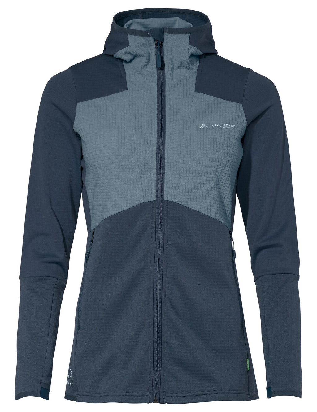 Women's Monviso Hooded Grid Fleece Jacket - nordic blue