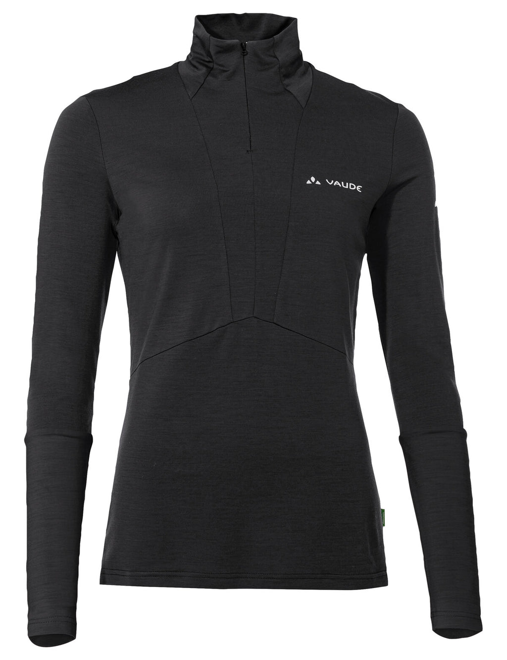 Women's Monviso Wool Halfzip Shirt - black uni