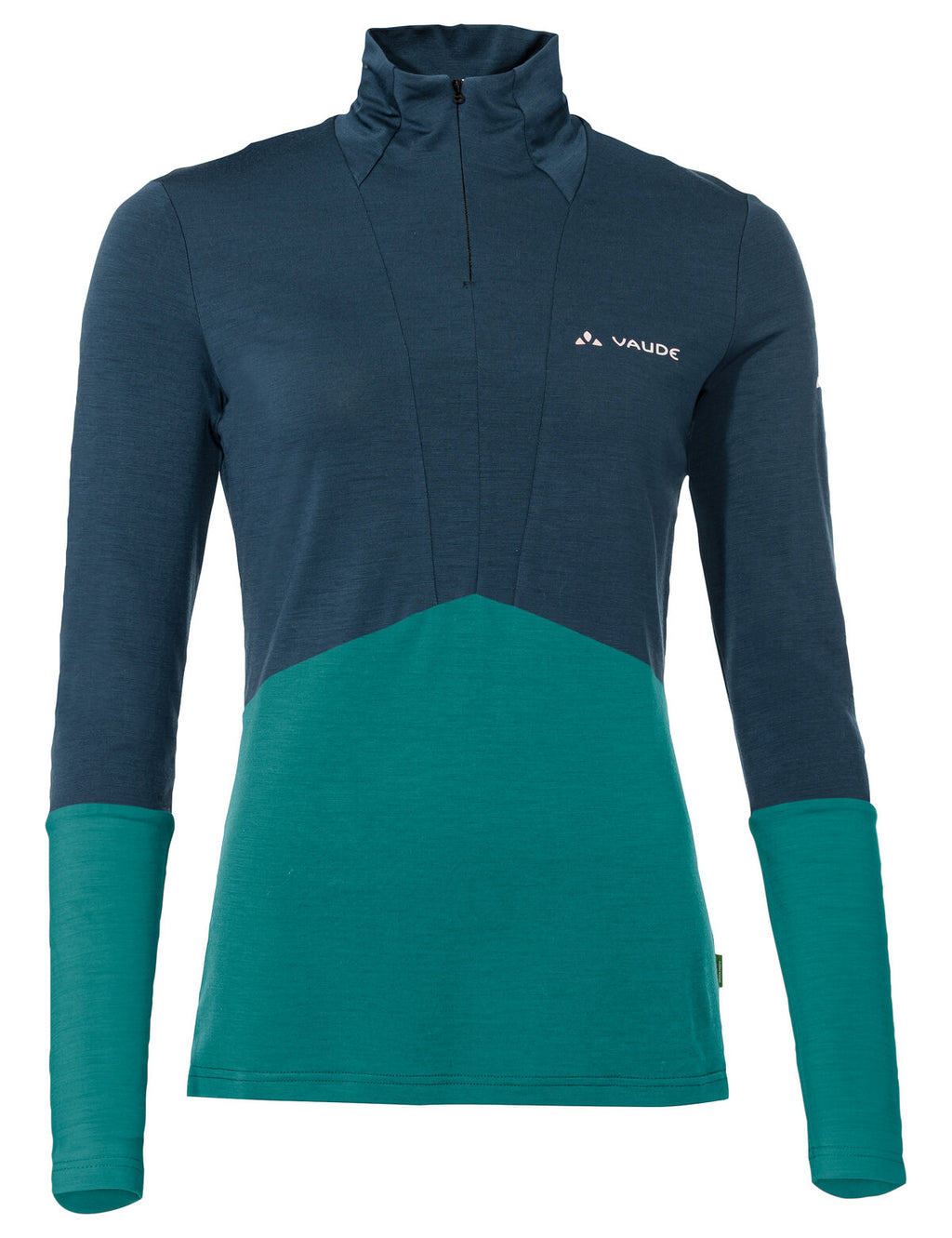 Women's Monviso Wool Halfzip Shirt - wave