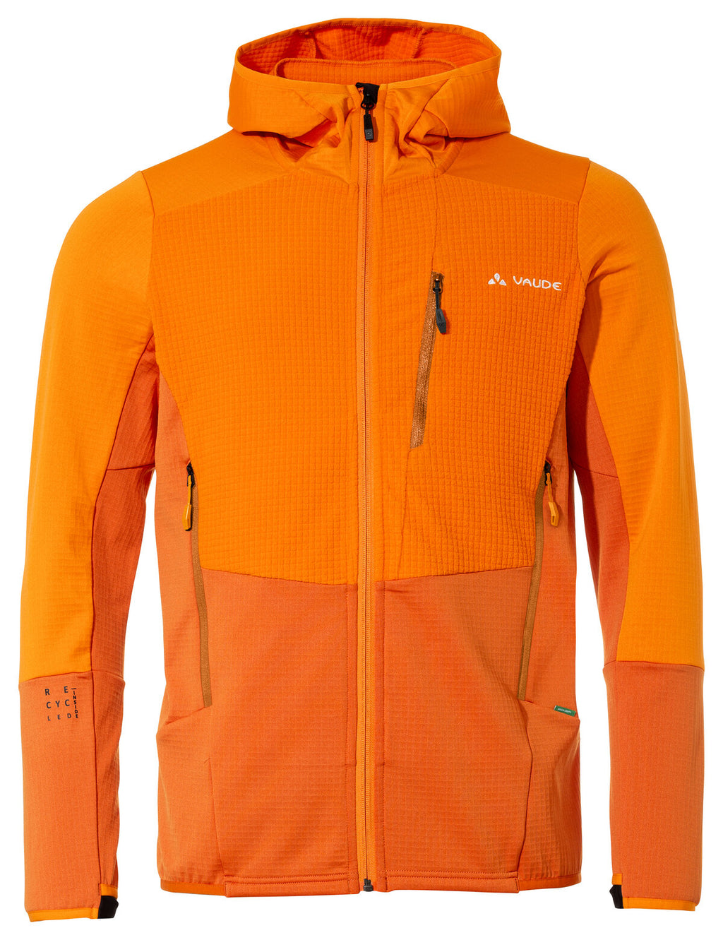 Men's Monviso Hooded Grid Fleece Jacket - kurkuma