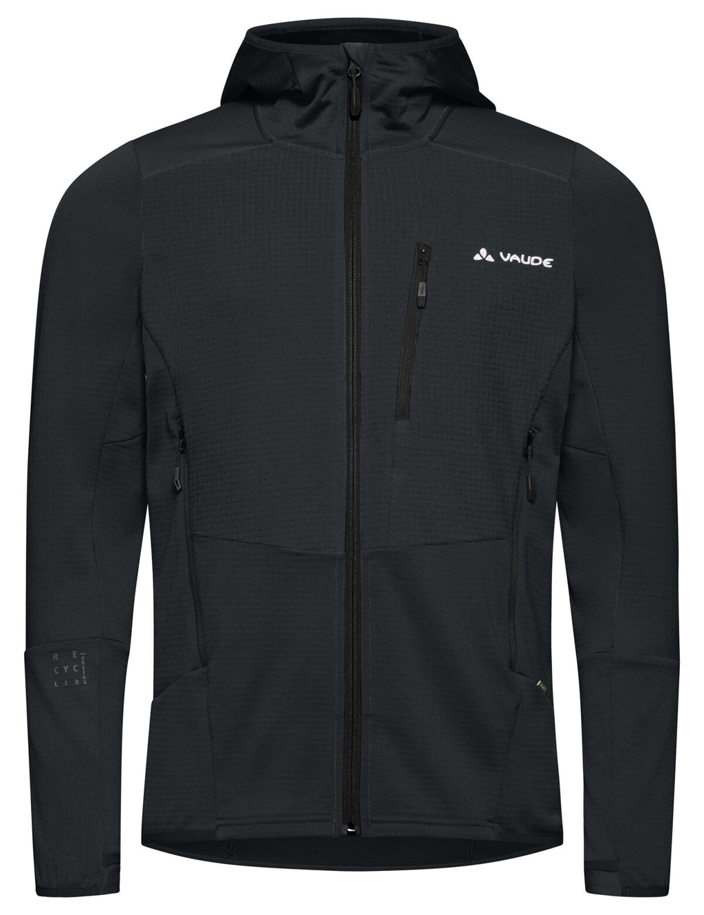 Men's Monviso Hooded Grid Fleece Jacket - phantom black