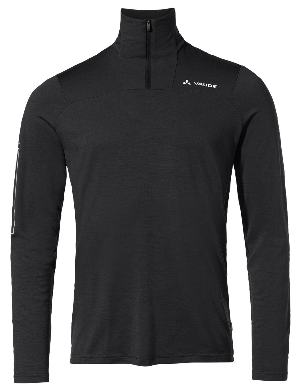 Men's Monviso Wool Halfzip LS T-Shirt - black uni