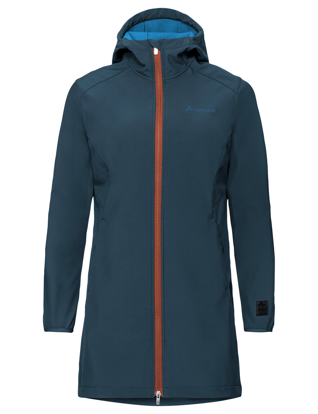 Women's Moena Softshell Parka - dark sea/brown