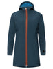 Women's Moena Softshell Parka - dark sea/brown