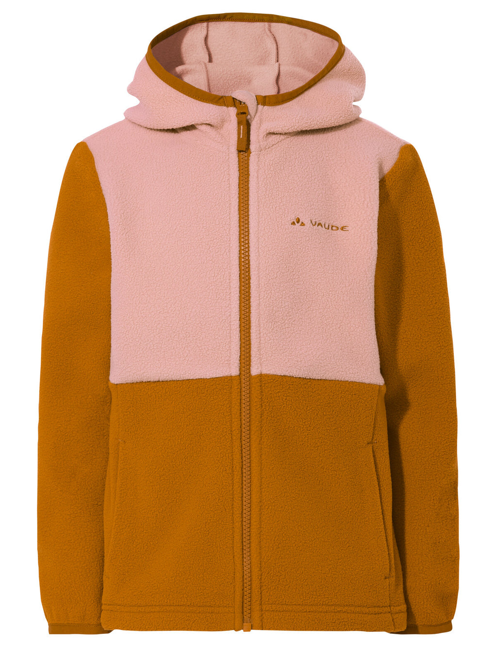 Kids Pulex Hooded Jacket II - silt brown/rose
