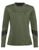 Women's Qimsa LS Logo Shirt - cedar wood