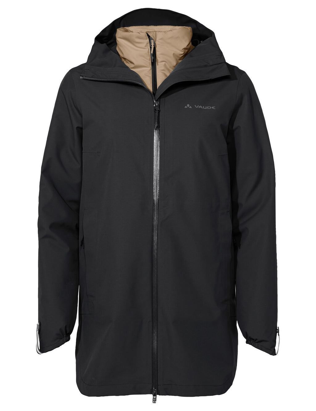 Women's Comyou 3 in 1 Rain Parka - black