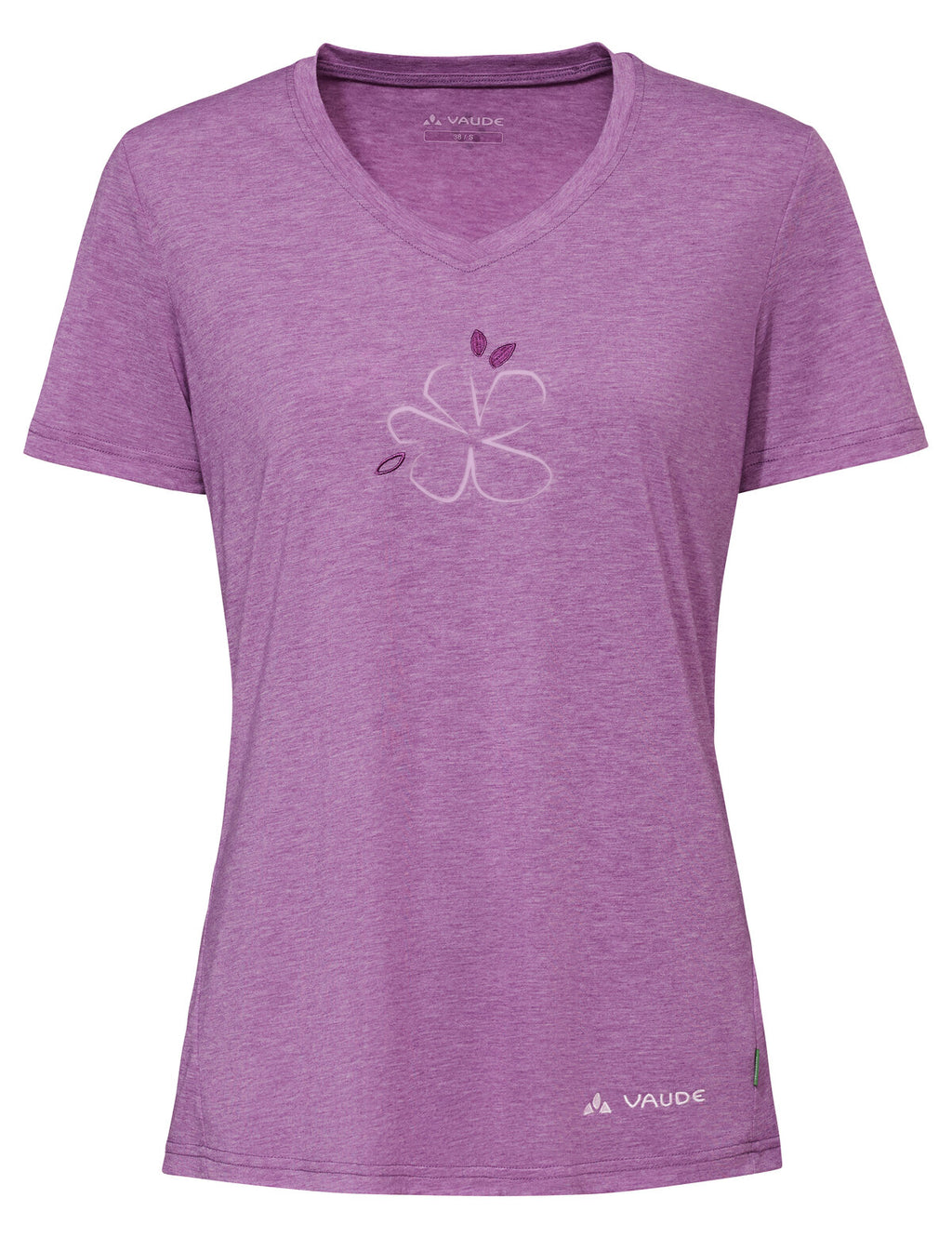 Women's Skomer Print T-Shirt III - magenta uni