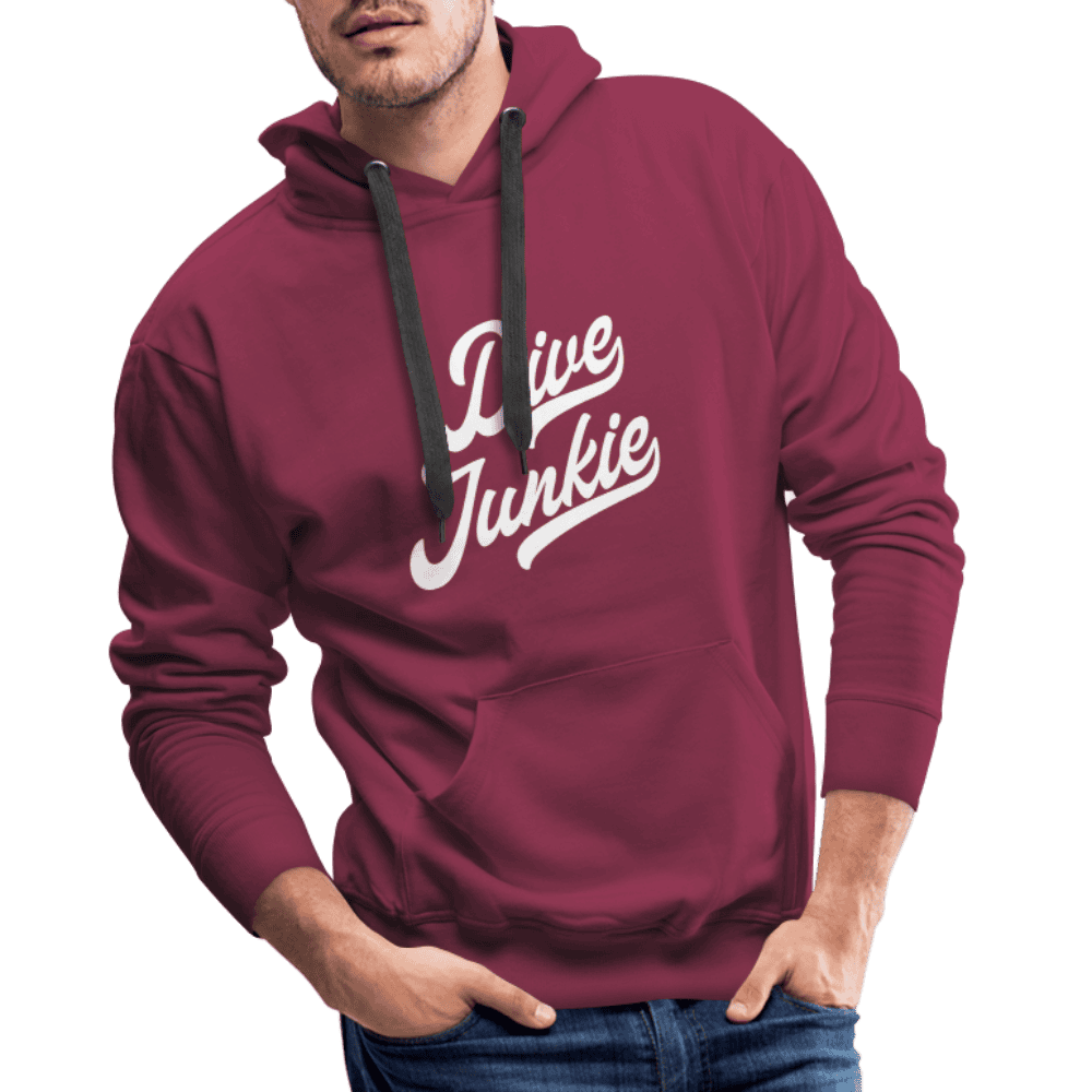 Dive junkie - hoodie (heren) - bordeaux