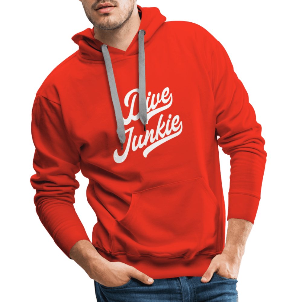 Dive junkie - hoodie (heren) - rood