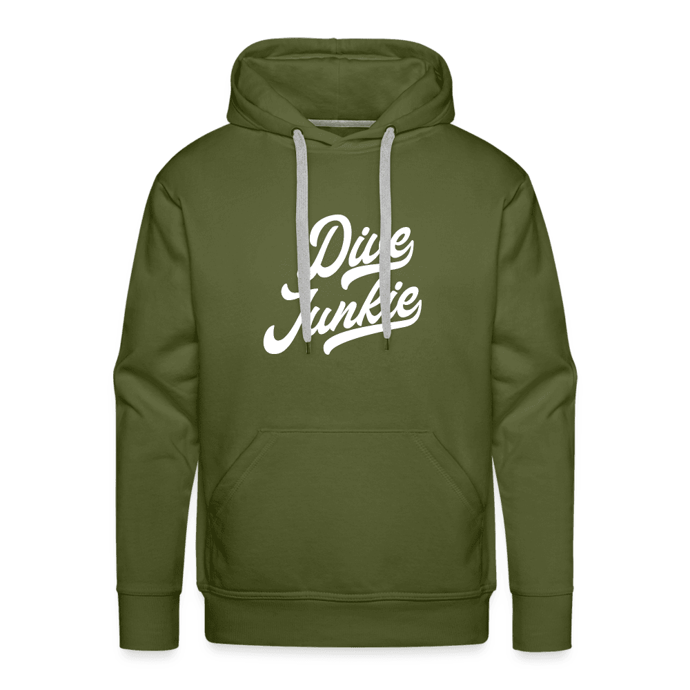 Dive junkie - hoodie (heren) - olijfgroen