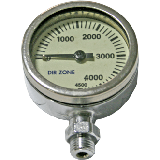 Manometer 52 mm 3300 psi chrome - D-Center