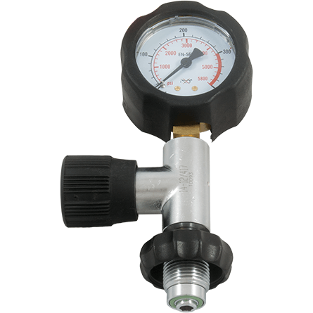 HP Gauge 300 bar G5/8 black G 5/8 - D-Center