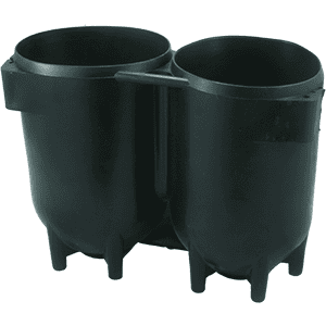 Tankvoet dubbel 140 mm voor dubbelsets - D-Center