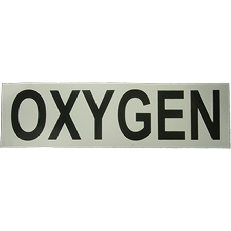 Sticker OXYGEN wit/zwart - D-Center