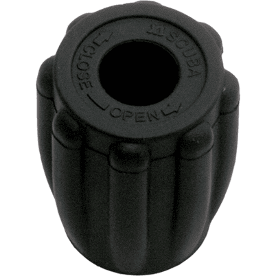 Thermo rubber knop zwart- Easy Grip - D-Center