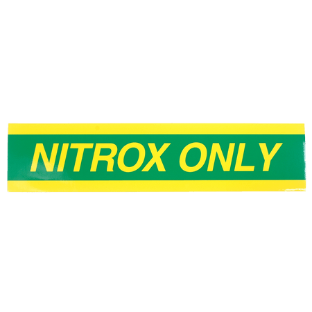 Nitrox Only sticker | groot - D-Center