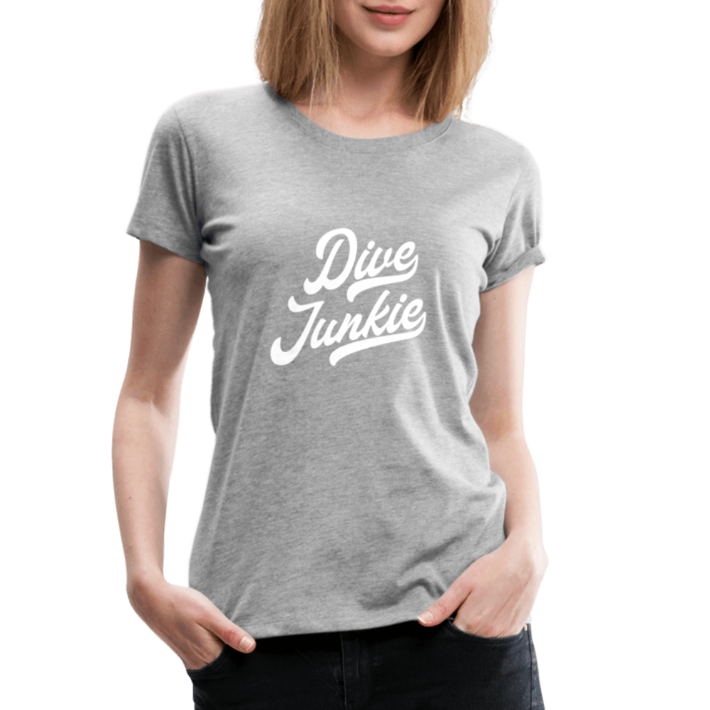 Dive junkie - T-shirt (dames) - heather grey