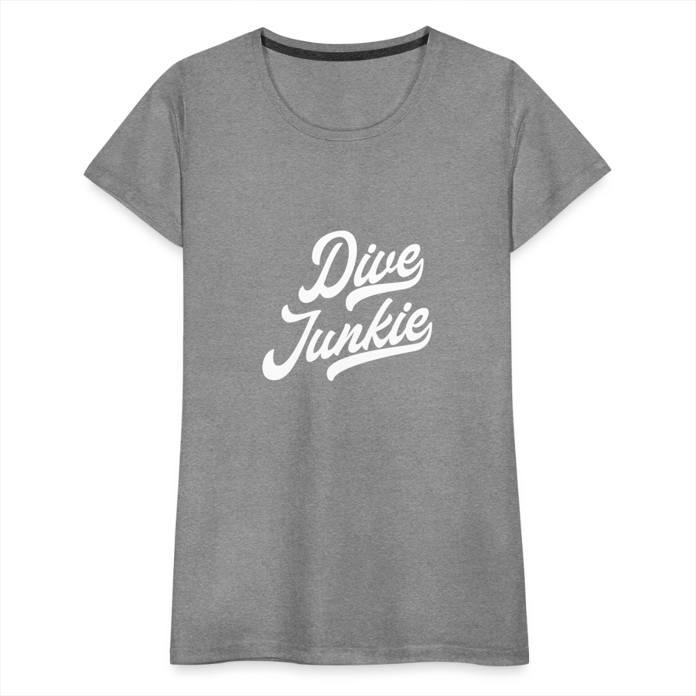 Dive junkie - T-shirt (dames) - heather grey