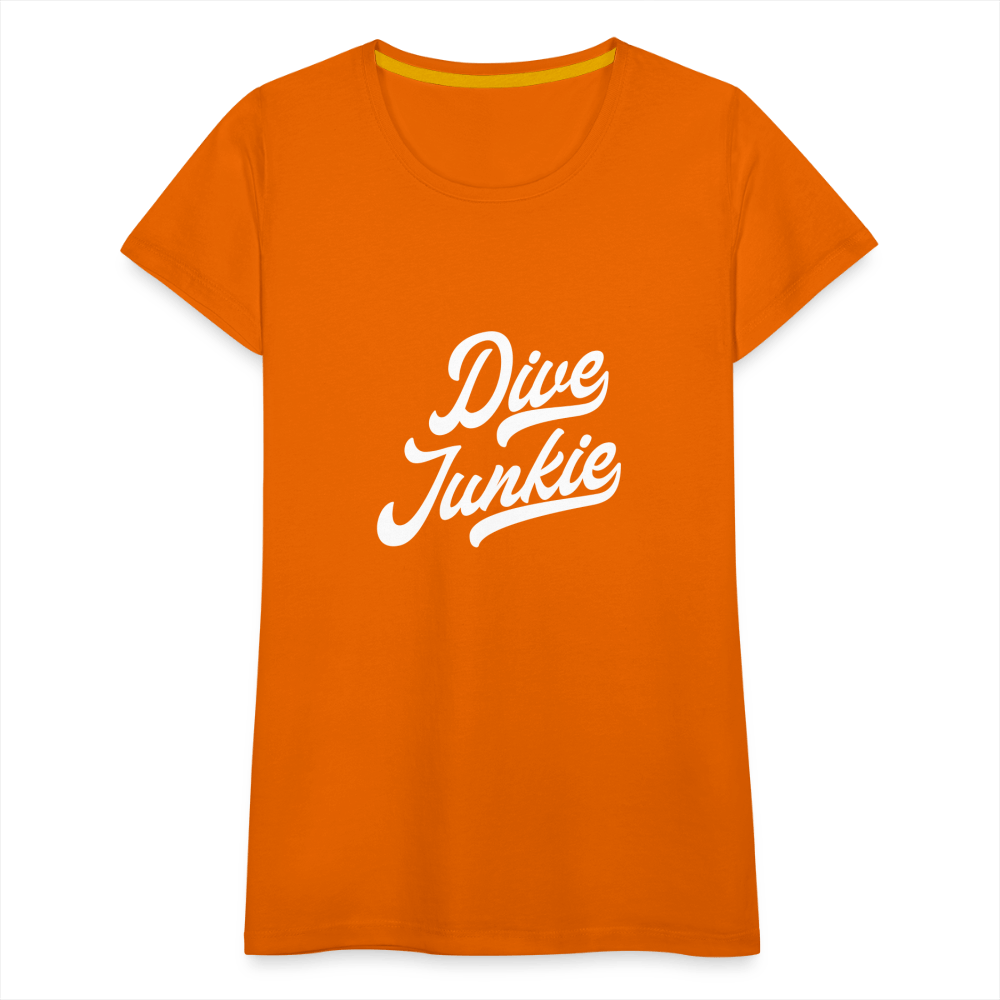 Dive junkie - T-shirt (dames) - orange