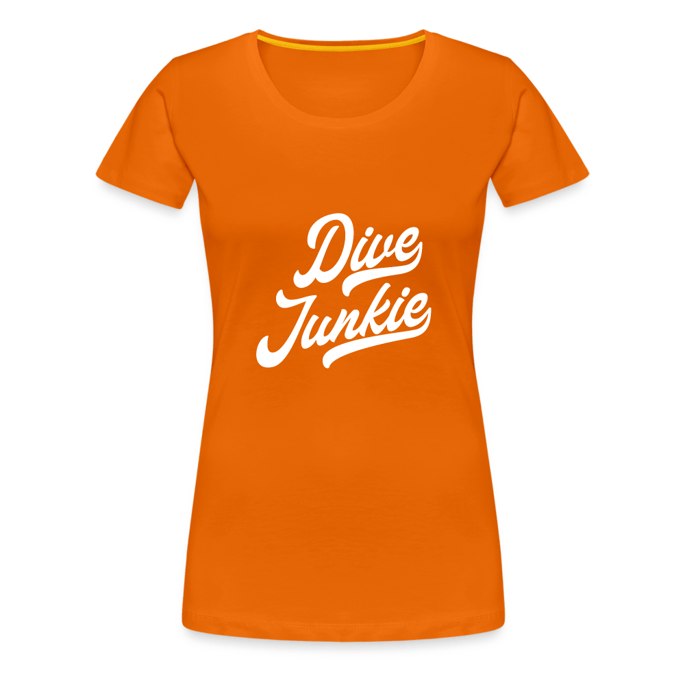 Dive junkie - T-shirt (dames) - orange