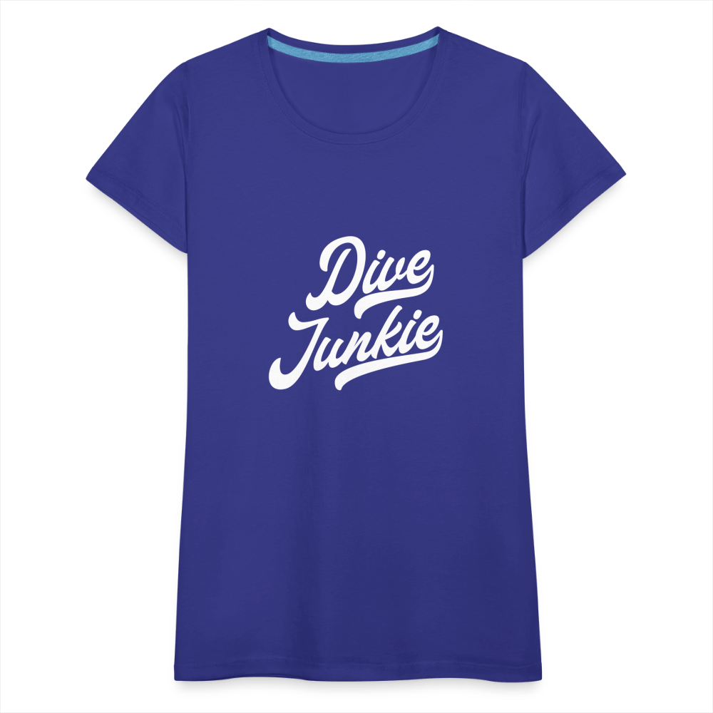 Dive junkie - T-shirt (dames) - royal blue