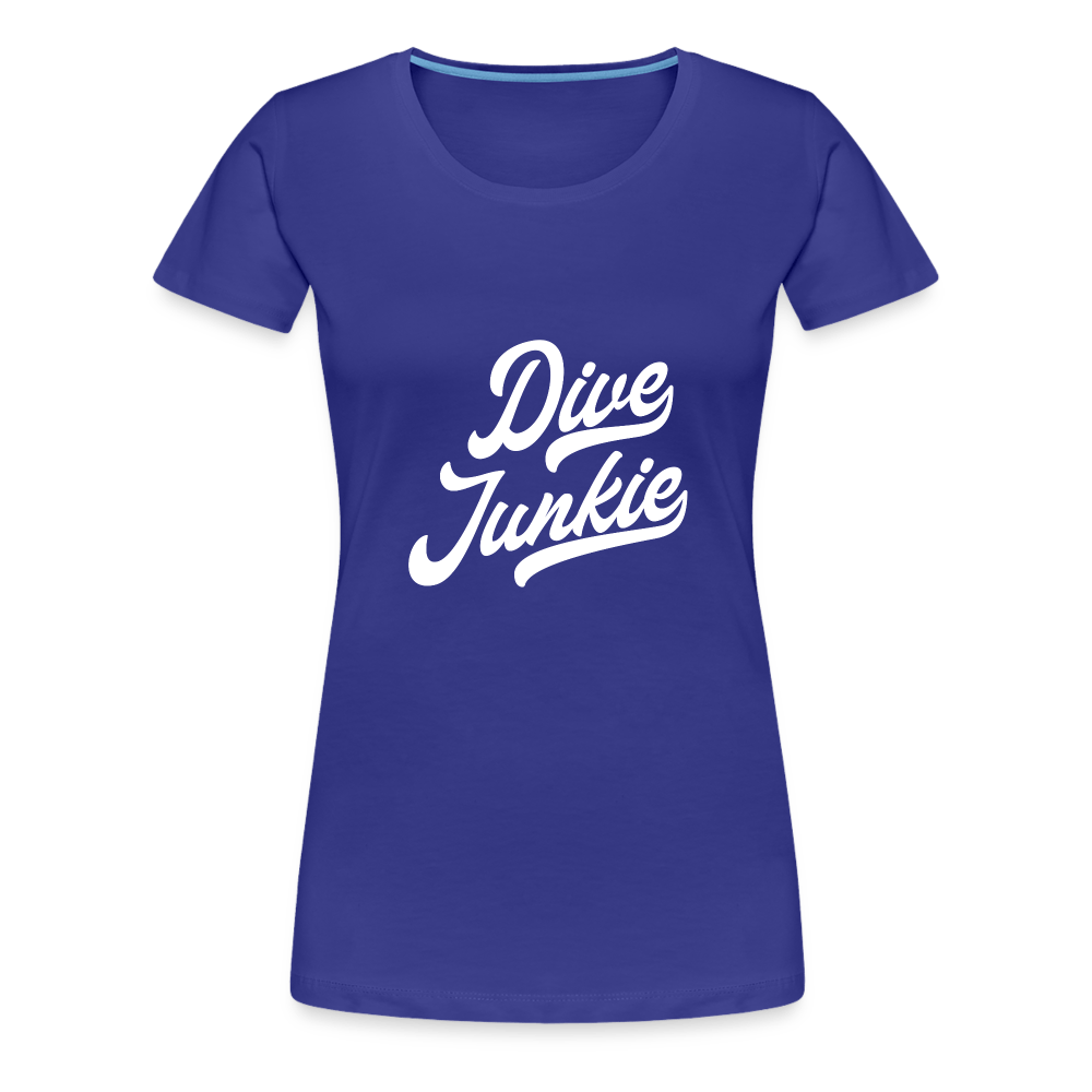 Dive junkie - T-shirt (dames) - royal blue