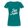 Dive junkie - T-shirt (dames) - diva blue