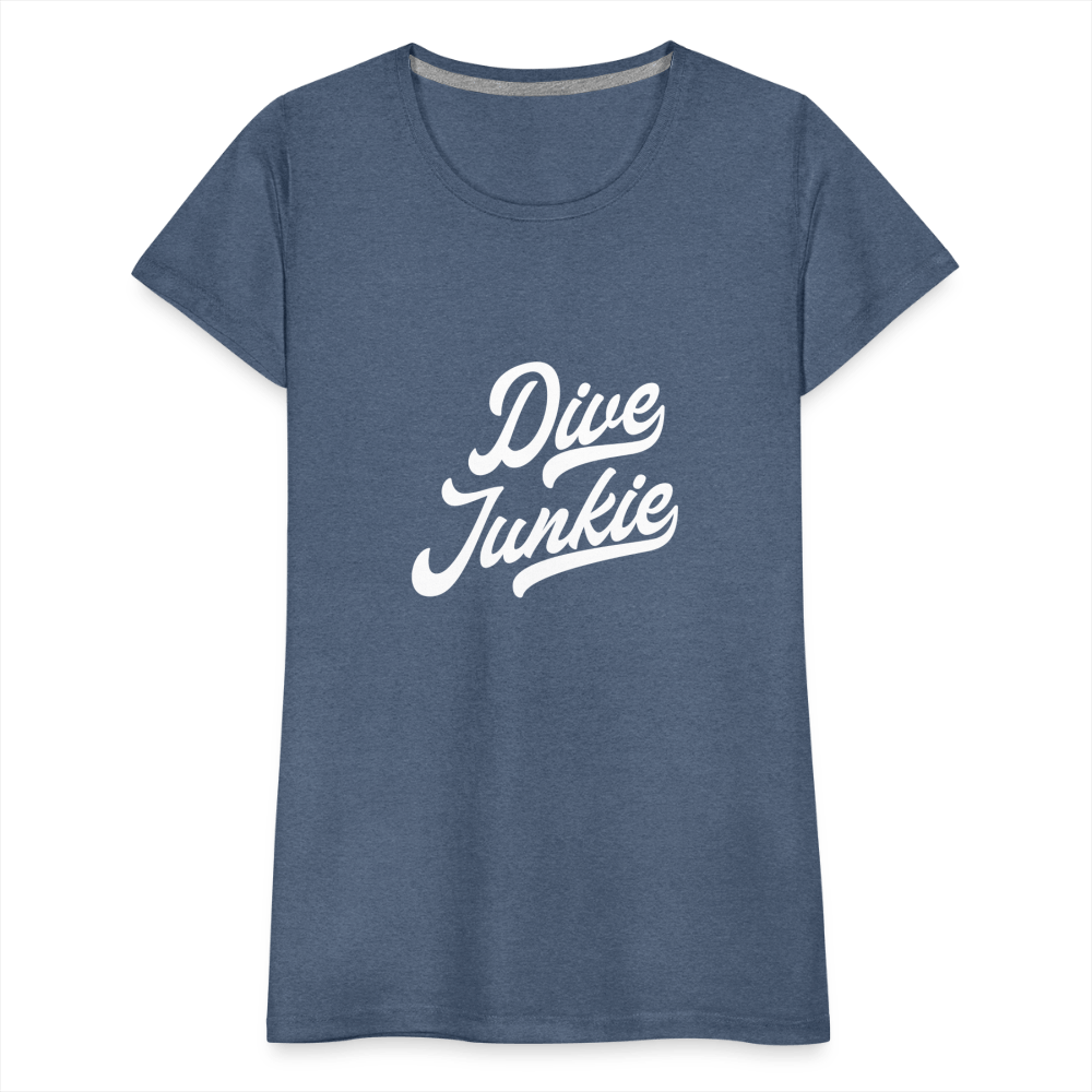 Dive junkie - T-shirt (dames) - heather blue