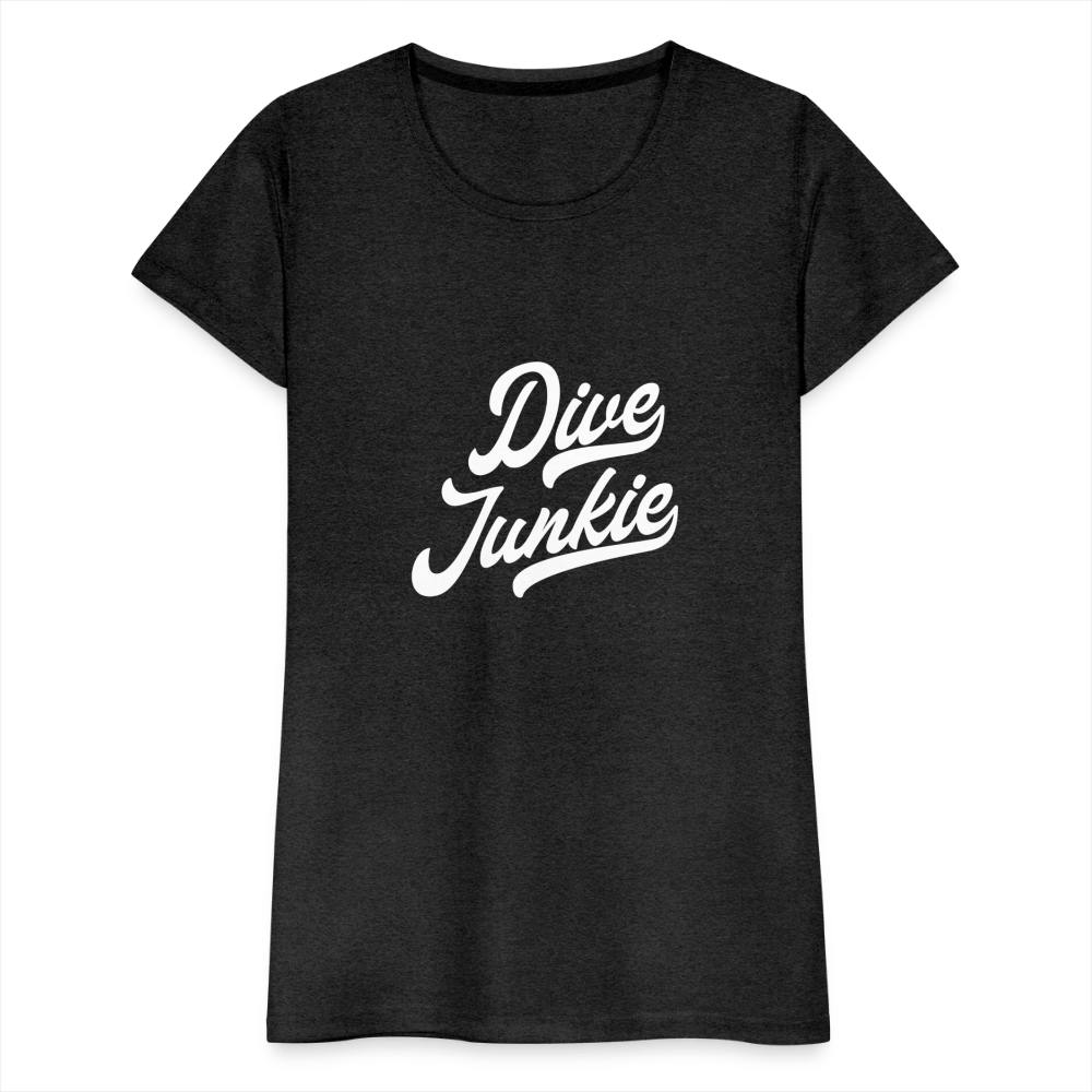 Dive junkie - T-shirt (dames) - charcoal grey