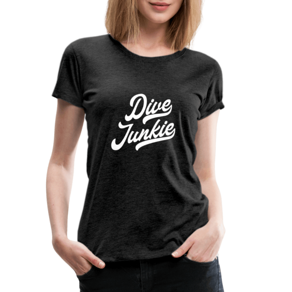 Dive junkie - T-shirt (dames) - charcoal grey