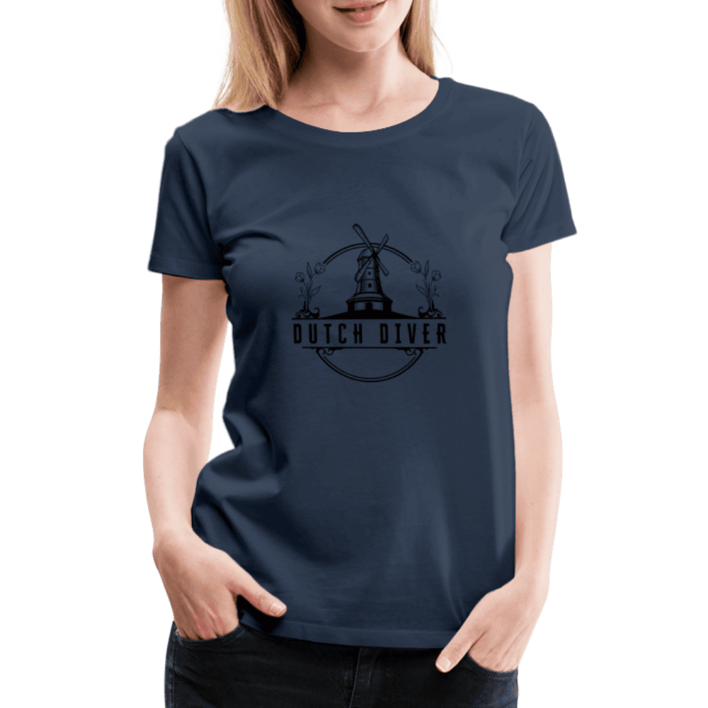 Dutch diver - T-shirt (dames) - navy